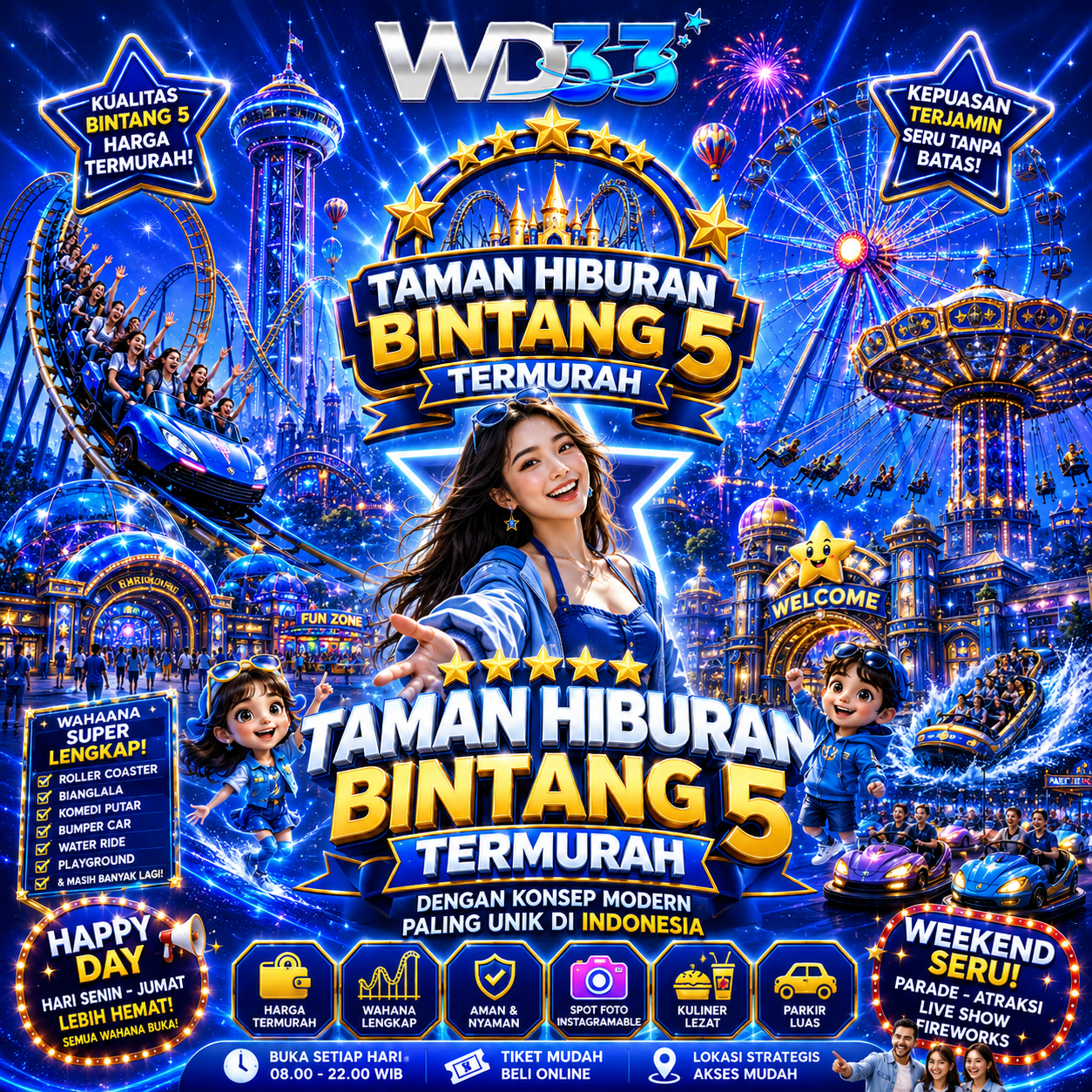 WD33: Taman Hiburan Bintang 5 Termurah dengan Konsep Modern Paling Unik di Indonesia - WooCommerce eCommerce